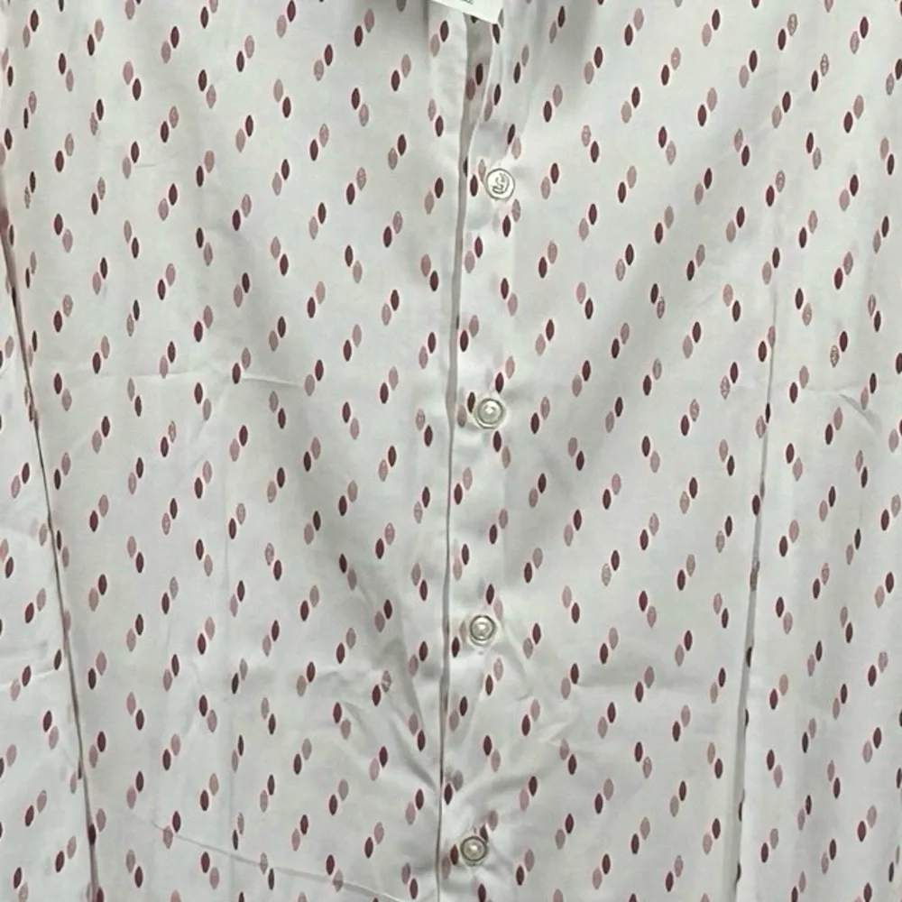 Express Slim 1MX Printed Dress Shirt Men's Size‎ XL Career Office Preppy